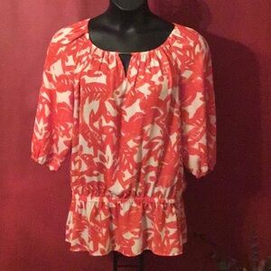CATO FLORAL PRINT TOP SIZE SIZE 14/16